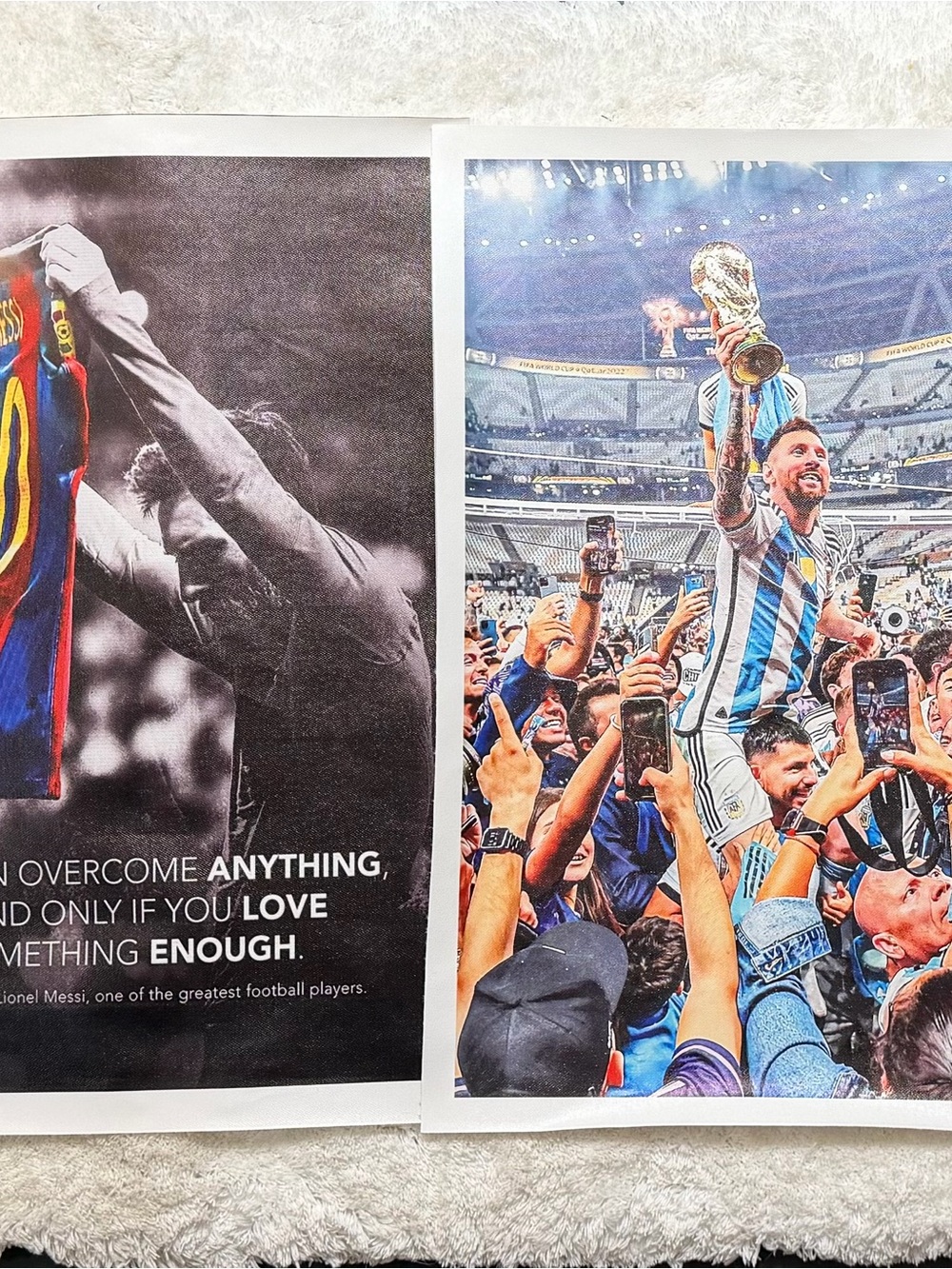 Four Lionel Messi canvas posters Wall Art Print